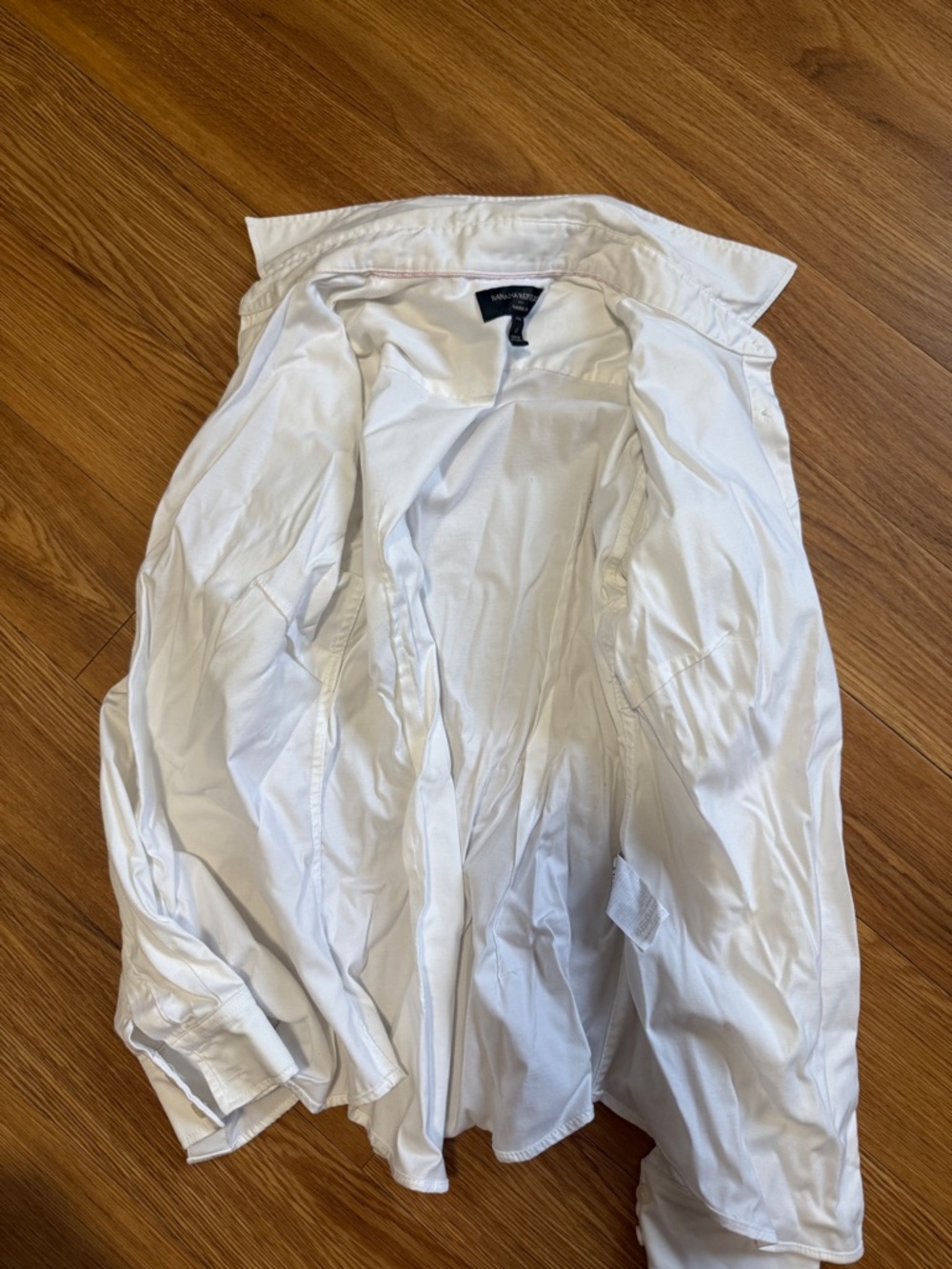 Banana Republic White Dress Shirt with Contrast Trim